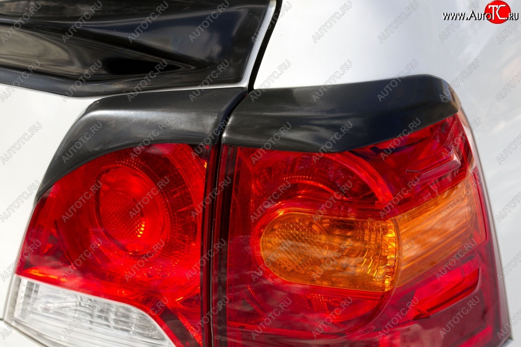 799 р. Реснички на фонари RA  Toyota Land Cruiser  200 (2012-2015) (Неокрашенные)  с доставкой в г. Калуга