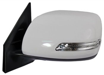 11 399 р. Боковое левое зеркало заднего вида (обогрев/поворотник) SAT Toyota Land Cruiser 200 1-ый рестайлинг (2012-2015) (Неокрашенное)  с доставкой в г. Калуга. Увеличить фотографию 1