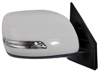 11 399 р. Боковое правое зеркало заднего вида (обогрев/поворотник) SAT Toyota Land Cruiser 200 1-ый рестайлинг (2012-2015) (Неокрашенное)  с доставкой в г. Калуга. Увеличить фотографию 1