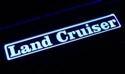 6 899 р. Накладки на порожки автомобиля CT v1 Toyota Land Cruiser 200 1-ый рестайлинг (2012-2015)  с доставкой в г. Калуга. Увеличить фотографию 2