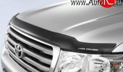 Дефлектор капота NovLine (с логотипом) Toyota (Тойота) Land Cruiser (Лэнд)  200 (2007-2012) 200 дорестайлинг