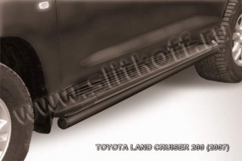 9 449 р. Защита штатного порога d57  Toyota Land Cruiser  200 (2007-2012) (Цвет: серебристый)  с доставкой в г. Калуга. Увеличить фотографию 1
