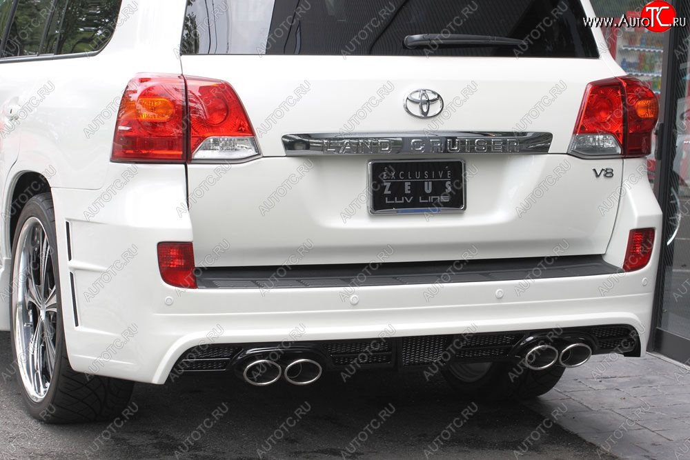 26 249 р. Задний бампер MzSpeed ZEUS LUV LINE  Toyota Land Cruiser  200 (2007-2012) (Неокрашенный)  с доставкой в г. Калуга