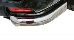 18 647 р. Защита заднего бампера из боковых уголков (d76) Souz-96  Toyota Land Cruiser Prado  J150 (2009-2013)  с доставкой в г. Калуга. Увеличить фотографию 2