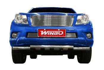 8 609 р. Решетка радиатора WINBO (совместима с камерой) Toyota Land Cruiser Prado J150 дорестайлинг (2009-2013) (Неокрашенная)  с доставкой в г. Калуга. Увеличить фотографию 4