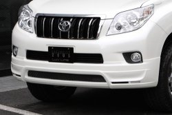 12 799 р. Накладка на передний бампер Mz SPEED  Toyota Land Cruiser Prado  J150 (2009-2013) (Неокрашенная)  с доставкой в г. Калуга. Увеличить фотографию 3