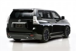 15 349 р. Накладка на задний бампер WALD BLACK BISON  Toyota Land Cruiser Prado  J150 (2009-2013) (Неокрашенная)  с доставкой в г. Калуга. Увеличить фотографию 2