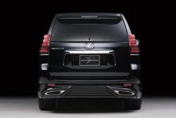 15 349 р. Накладка на задний бампер WALD BLACK BISON  Toyota Land Cruiser Prado  J150 (2009-2013) (Неокрашенная)  с доставкой в г. Калуга. Увеличить фотографию 1