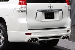 11 949 р. Накладка на задний бампер Mz SPEED  Toyota Land Cruiser Prado  J150 (2009-2013) (Неокрашенная)  с доставкой в г. Калуга. Увеличить фотографию 3