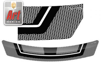 2 259 р. Дефлектор капота CA-Plastiс  Toyota Passo  2 (2010-2016) (Серия Art черная)  с доставкой в г. Калуга. Увеличить фотографию 1