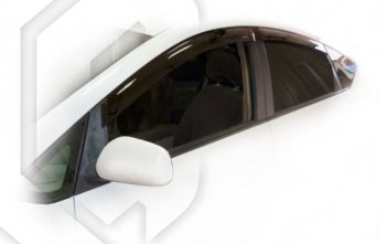 2 079 р. Дефлектора окон (левый руль) CA-Plastiс  Toyota Prius  XW20 (2003-2011) (Classic полупрозрачный, Без хром.молдинга)  с доставкой в г. Калуга. Увеличить фотографию 1