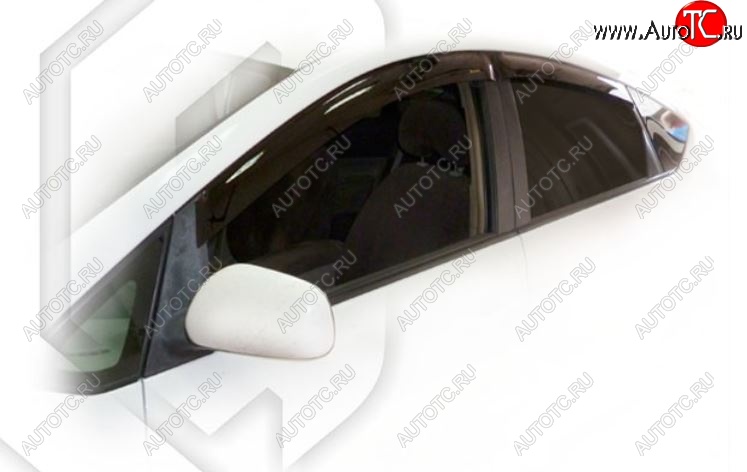 2 079 р. Дефлектора окон (левый руль) CA-Plastiс  Toyota Prius  XW20 (2003-2011) (Classic полупрозрачный, Без хром.молдинга)  с доставкой в г. Калуга