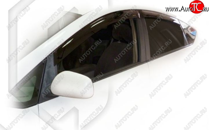 2 079 р. Дефлектора окон (правый руль) CA-Plastiс  Toyota Prius  XW20 (2003-2011) (Classic полупрозрачный, Без хром.молдинга)  с доставкой в г. Калуга