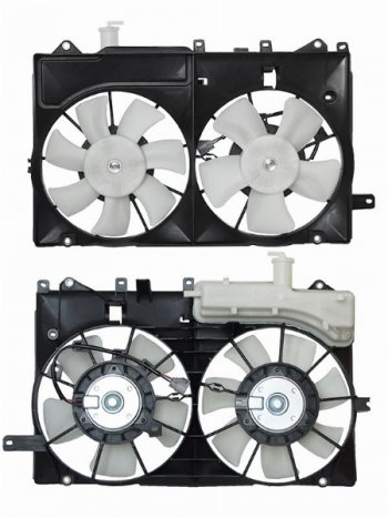 8 249 р. Вентилятор радиатора в сборе (1NZFXE) SAT  Toyota Prius  XW20 (2003-2011)  с доставкой в г. Калуга. Увеличить фотографию 1