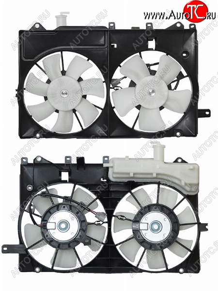 8 249 р. Вентилятор радиатора в сборе (1NZFXE) SAT Toyota Prius XW20 рестайлинг (2005-2011)  с доставкой в г. Калуга