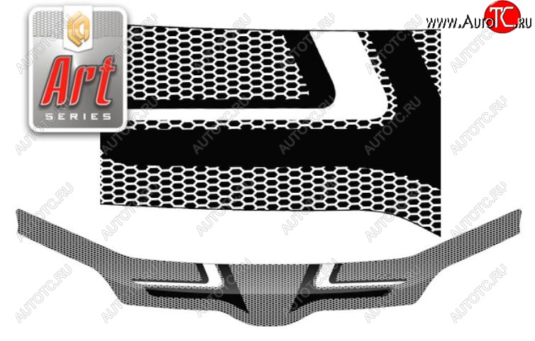 2 499 р. Дефлектор капота CA-Plastiс  Toyota Probox  рестайлинг (2014-2024) (Серия Art графит)  с доставкой в г. Калуга
