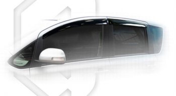 1 989 р. Дефлектора окон CA-Plastic  Toyota Ractis (2005-2010) (Classic полупрозрачный, Без хром.молдинга)  с доставкой в г. Калуга. Увеличить фотографию 1