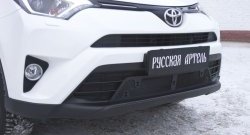 1 939 р. Защитная сетка решетки переднего бампера РА  Toyota RAV4  XA40 (2015-2019)  с доставкой в г. Калуга. Увеличить фотографию 1
