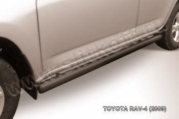 7 499 р. Защита порогов Slitkoff Toyota RAV4 XA30 5 дв. 1-ый рестайлинг (2008-2010) (Цвет: серебристый)  с доставкой в г. Калуга. Увеличить фотографию 1