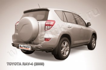 4 949 р. Уголки d57+d42 двойные  Toyota RAV4  XA30 (2008-2010) (Цвет: серебристый)  с доставкой в г. Калуга. Увеличить фотографию 1