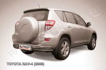 5 799 р. Уголки d76+d42 двойные  Toyota RAV4  XA30 (2008-2010) (Цвет: серебристый)  с доставкой в г. Калуга. Увеличить фотографию 1