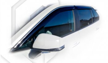 2 079 р. Дефлектора окон CA-Plastiс  Toyota RAV4  XA50 (2018-2024) (Classic полупрозрачный, Без хром молдинга)  с доставкой в г. Калуга. Увеличить фотографию 1