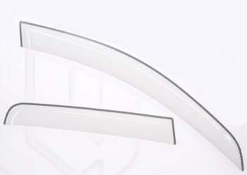 2 349 р. Дефлектора окон CA-Plastiс  Toyota RAV4  XA50 (2018-2024) (Шелкография белая, Без хром молдинга)  с доставкой в г. Калуга. Увеличить фотографию 1