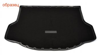 2 789 р. Комбинированый коврик с повышенной износостойкостью в багажник Unidec (полиуретан, текстиль)  Toyota RAV4  XA50 (2018-2024) (Черный)  с доставкой в г. Калуга. Увеличить фотографию 1