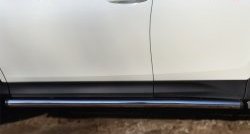 16 299 р. Защита порогов из круглой трубы диаметром 63 мм Russtal Toyota RAV4 XA40 5 дв. дорестайлинг (2012-2015) (Защита порогов с со скосами на торцах (вариант 1))  с доставкой в г. Калуга. Увеличить фотографию 5