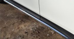 16 299 р. Защита порогов из круглой трубы диаметром 63 мм Russtal Toyota RAV4 XA40 5 дв. дорестайлинг (2012-2015) (Защита порогов с со скосами на торцах (вариант 1))  с доставкой в г. Калуга. Увеличить фотографию 6