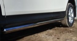 16 299 р. Защита порогов из круглой трубы диаметром 63 мм Russtal  Toyota RAV4  XA40 (2012-2015) (Защита порогов с со скосами на торцах (вариант 1))  с доставкой в г. Калуга. Увеличить фотографию 11