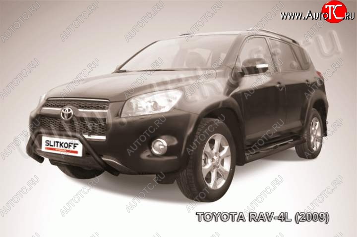 13 999 р. Кенгурятник d57 мини Toyota RAV4 XA30 5 дв. удлиненный 1-ый рестайлинг (2009-2010) (Цвет: серебристый)  с доставкой в г. Калуга