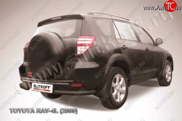 5 299 р. Уголки d76  Toyota RAV4  XA30 (2009-2010) (Цвет: серебристый)  с доставкой в г. Калуга