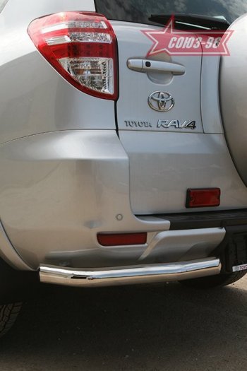 7 649 р. Защита заднего бампера из боковых уголков Souz-96 (d60) Toyota RAV4 XA30 5 дв. удлиненный 1-ый рестайлинг (2009-2010)  с доставкой в г. Калуга. Увеличить фотографию 1
