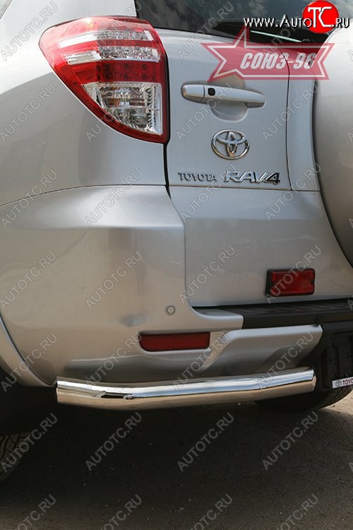 7 649 р. Защита заднего бампера из боковых уголков Souz-96 (d60)  Toyota RAV4  XA30 (2009-2010)  с доставкой в г. Калуга