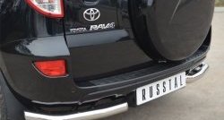 12 499 р. Защита заднего бампера (Ø63 мм, нержавейка) Russtal  Toyota RAV4  XA30 (2010-2013)  с доставкой в г. Калуга. Увеличить фотографию 2