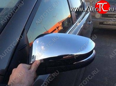 4 199 р. Накладки на зеркала CT v1 Toyota RAV4 XA40 5 дв. дорестайлинг (2012-2015) (Неокрашенные)  с доставкой в г. Калуга