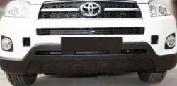 14 399 р. Накладка на передний бампер CT v1 Toyota RAV4 XA40 5 дв. дорестайлинг (2012-2015) (Неокрашенная)  с доставкой в г. Калуга. Увеличить фотографию 1