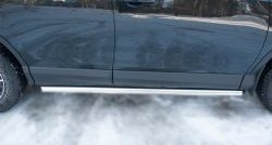 15 299 р. Защита порогов из круглой трубы диаметром 63 мм (рестайлинг) Russtal  Toyota RAV4  XA40 (2012-2015) (Защита порогов с со скосами на торцах (вариант 1))  с доставкой в г. Калуга. Увеличить фотографию 3