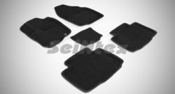 Износостойкие коврики в салон 3D TOYOTA RAV 4 IV черные (компл) Toyota (Тойота) RAV4 (рав)  XA40 (2012-2015) XA40 5 дв. дорестайлинг