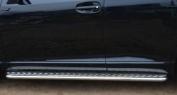 20 749 р. Широкая защита порогов Russtal  Toyota Venza  GV10 (2012-2016)  с доставкой в г. Калуга. Увеличить фотографию 1