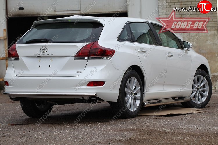 13 409 р. Защита заднего бампера Souz-96 (d42) Toyota Venza GV10 дорестайлинг (2008-2012)  с доставкой в г. Калуга