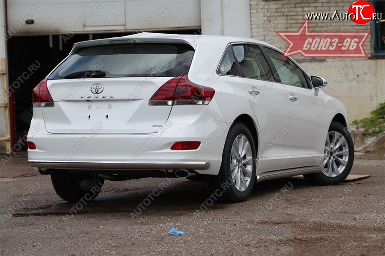 15 839 р. Защита заднего бампера рестайлинг Souz-96 Long (d60) Toyota Venza GV10 дорестайлинг (2008-2012)  с доставкой в г. Калуга