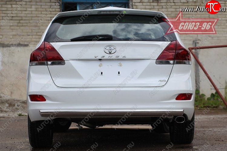 15 929 р. Защита задняя овальная 75х42 Toyota Venza GV10 дорестайлинг (2008-2012)  с доставкой в г. Калуга