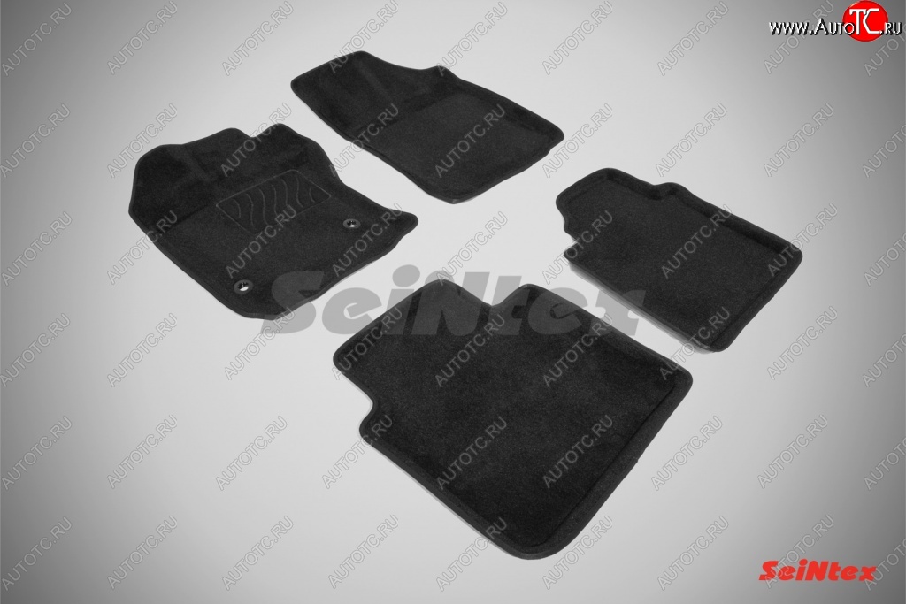 4 999 р. Износостойкие коврики в салон 3D TOYOTA VENZA черные (компл)  Toyota Venza  GV10 (2012-2016)  с доставкой в г. Калуга