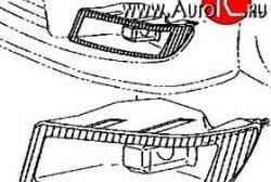 8 999 р. Противотуманная фара левая оригинал  Toyota Vios  седан (2002-2005)  с доставкой в г. Калуга. Увеличить фотографию 1