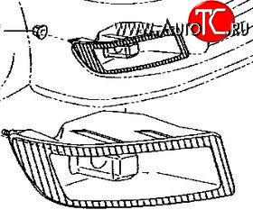 8 999 р. Правая противотуманная фара Оригинал  Toyota Vios  седан (2002-2005)  с доставкой в г. Калуга