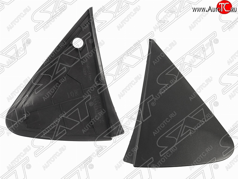 299 р. Левая накладка основания зеркала (треугольник) SAT  Toyota Vitz  XP90 - Yaris  XP90  с доставкой в г. Калуга