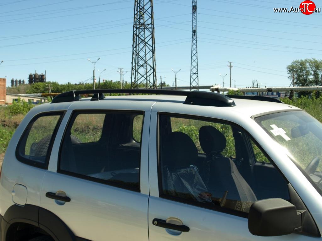 3 699 р. Рейлинги и поперечины Metall-Design  Chevrolet Niva  2123 (2002-2008), Лада 2123 (Нива Шевроле) (2002-2008) (Цвет: Черный)  с доставкой в г. Калуга