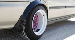 4 299 р. Универсальные фендера на колёсные арки RA (вынос 50 мм, комплект) Hyundai Tucson 1 JM (2004-2010) (Поверхность глянец (под окраску))  с доставкой в г. Калуга. Увеличить фотографию 2